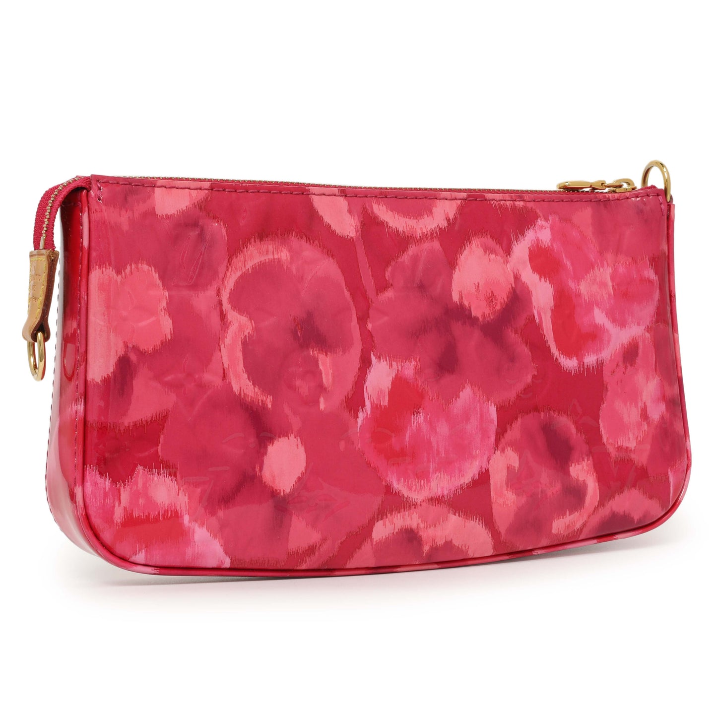 Exclusive Louis Vuitton Rose Indien Vernis Ikat Pochette Accessories NM — Side View