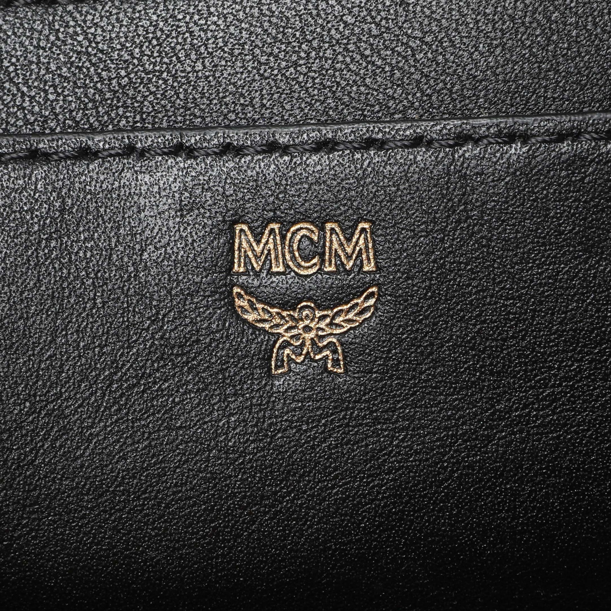 Exclusive MCM Black Metallic Calfskin Stud X-Mini Stark Bebe Boo Backpack — Alternate View 9