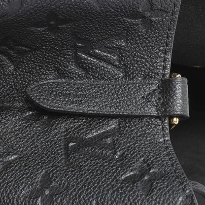 Exclusive Louis Vuitton Black Empreinte Monogram Neonoe MM — Detail View