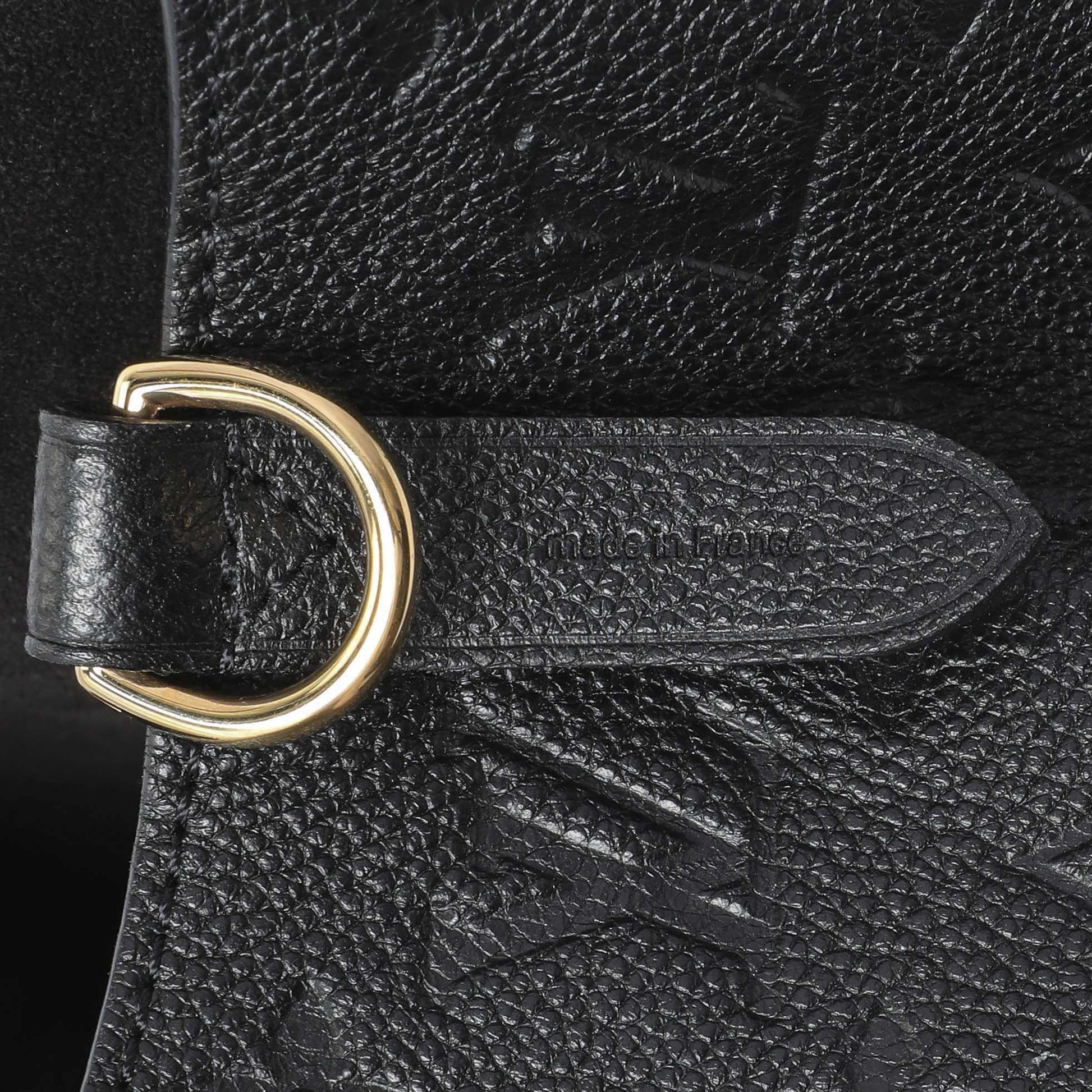 Exclusive Louis Vuitton Black Empreinte Monogram Neonoe MM — Lifestyle View