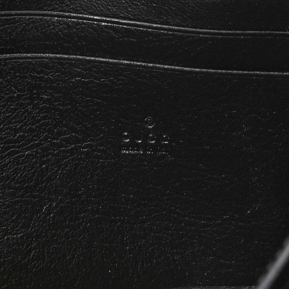 Exclusive Gucci Black Red Vintage Effect Calfskin Matelasse Diagonal Torchon GG Marmont Chain Wallet — Alternate View 9