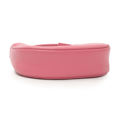 Exclusive Celine Pink Calfskin Micro Ava Pouch Charm — Back View