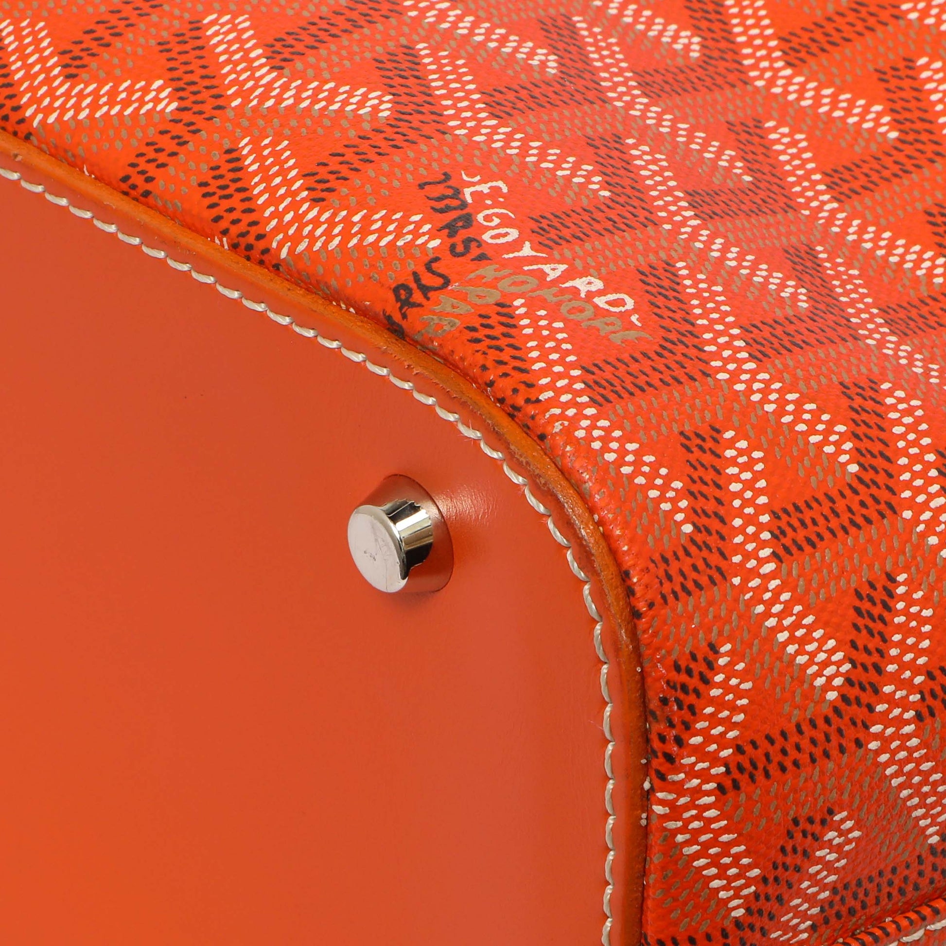 Exclusive Goyard Orange Goyardine Sac Marie Galante GM — Alternate View 7
