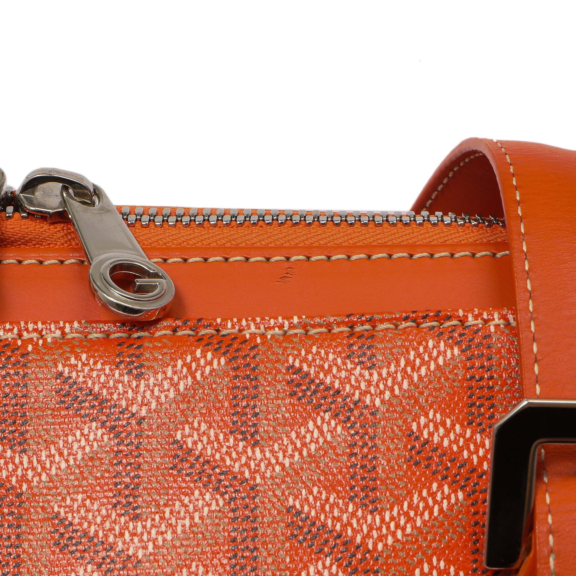 Exclusive Goyard Orange Goyardine Sac Marie Galante GM — Alternate View 9