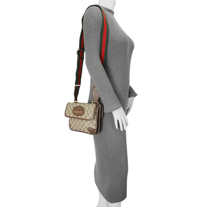 Exclusive Gucci GG Supreme Monogram Web Neo Vintage Small Messenger — Alternate View 11