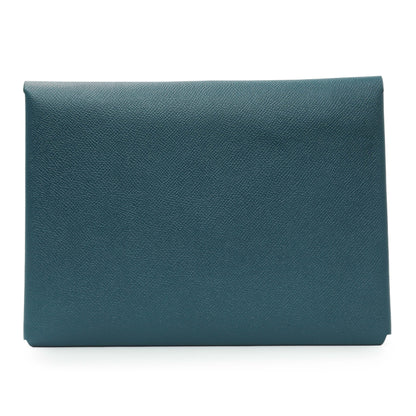 Exclusive Hermes Colvert Epsom Calvi Pouch — Back View