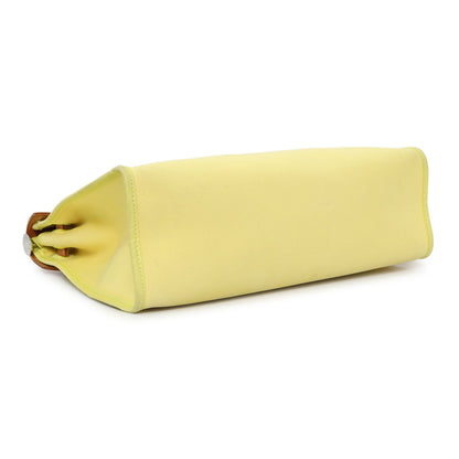 Exclusive Hermes Vache Hunter Yellow Toile Herbag Zip 31 PM — Top View