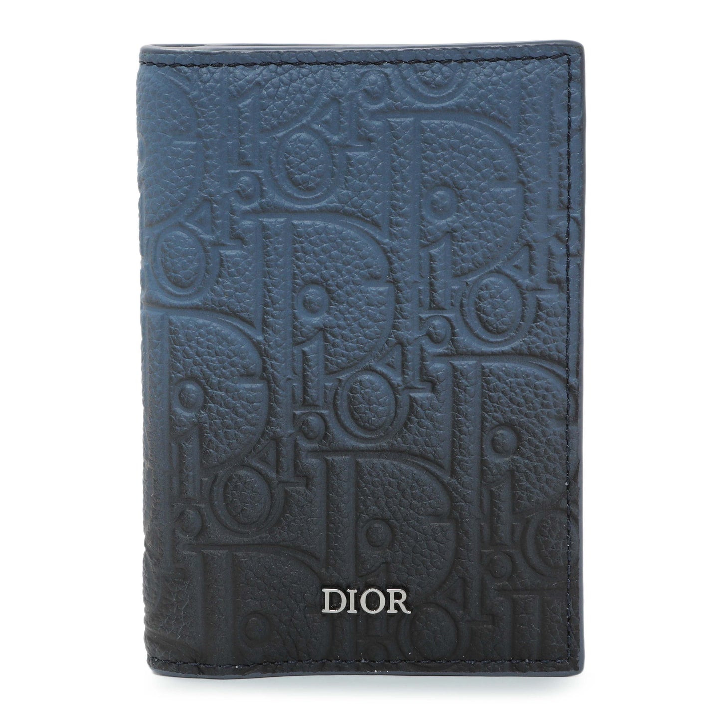Exclusive Christian Dior Vertical Bifold Card Holder — Front View