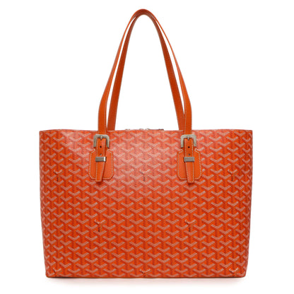 Exclusive Goyard Orange Goyardine Sac Marie Galante GM — Front View