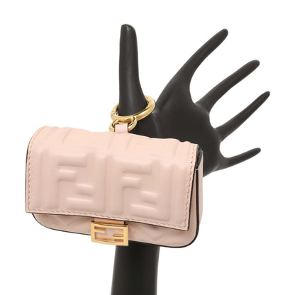Exclusive Fendi Pink Nappa Matisse FF Embossed Nano Baguette Charm — Alternate View 7