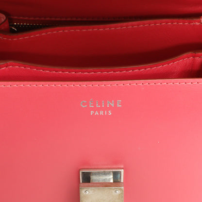 Exclusive Celine Pink Box Calfskin Small Classic Bag — Alternate View 12