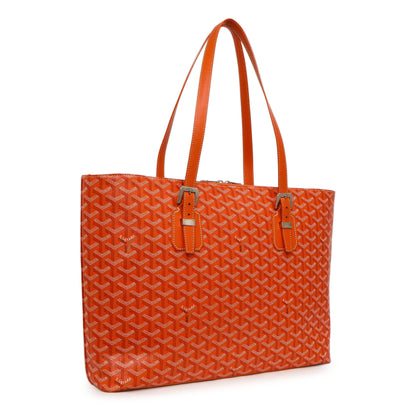 Exclusive Goyard Orange Goyardine Sac Marie Galante GM — Side View