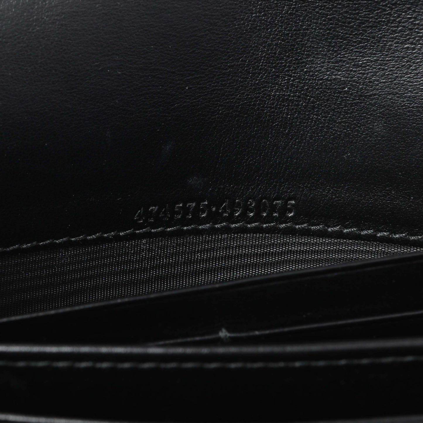 Exclusive Gucci Black Calfskin Matelasse GG Marmont Chain Wallet — Alternate View 10
