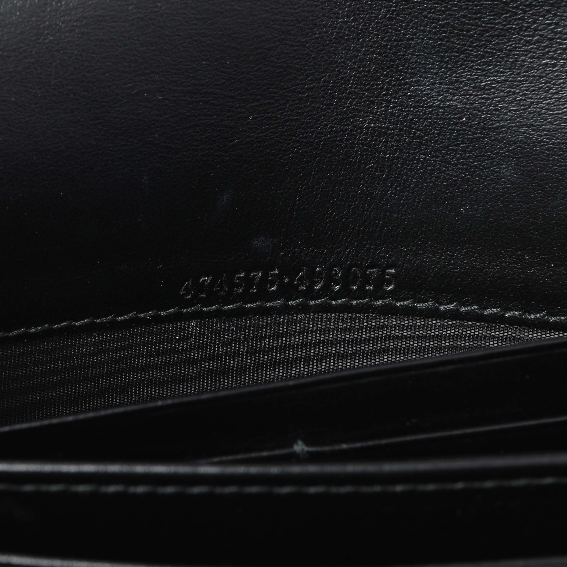 Exclusive Gucci Black Calfskin Matelasse GG Marmont Chain Wallet — Alternate View 10