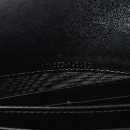 Exclusive Gucci Black Calfskin Matelasse GG Marmont Chain Wallet — Alternate View 10