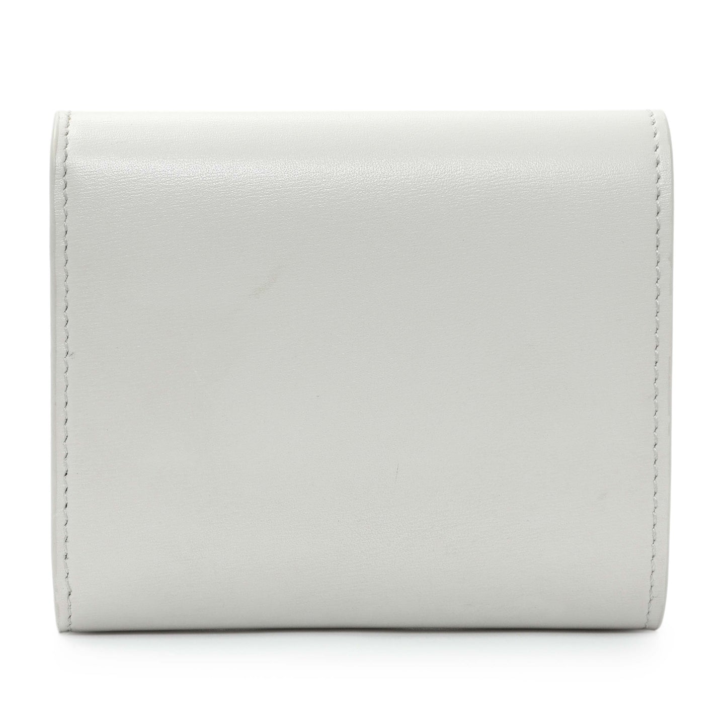 Exclusive Celine Grey Shiny Calfskin Small Triomphe Wallet — Side View