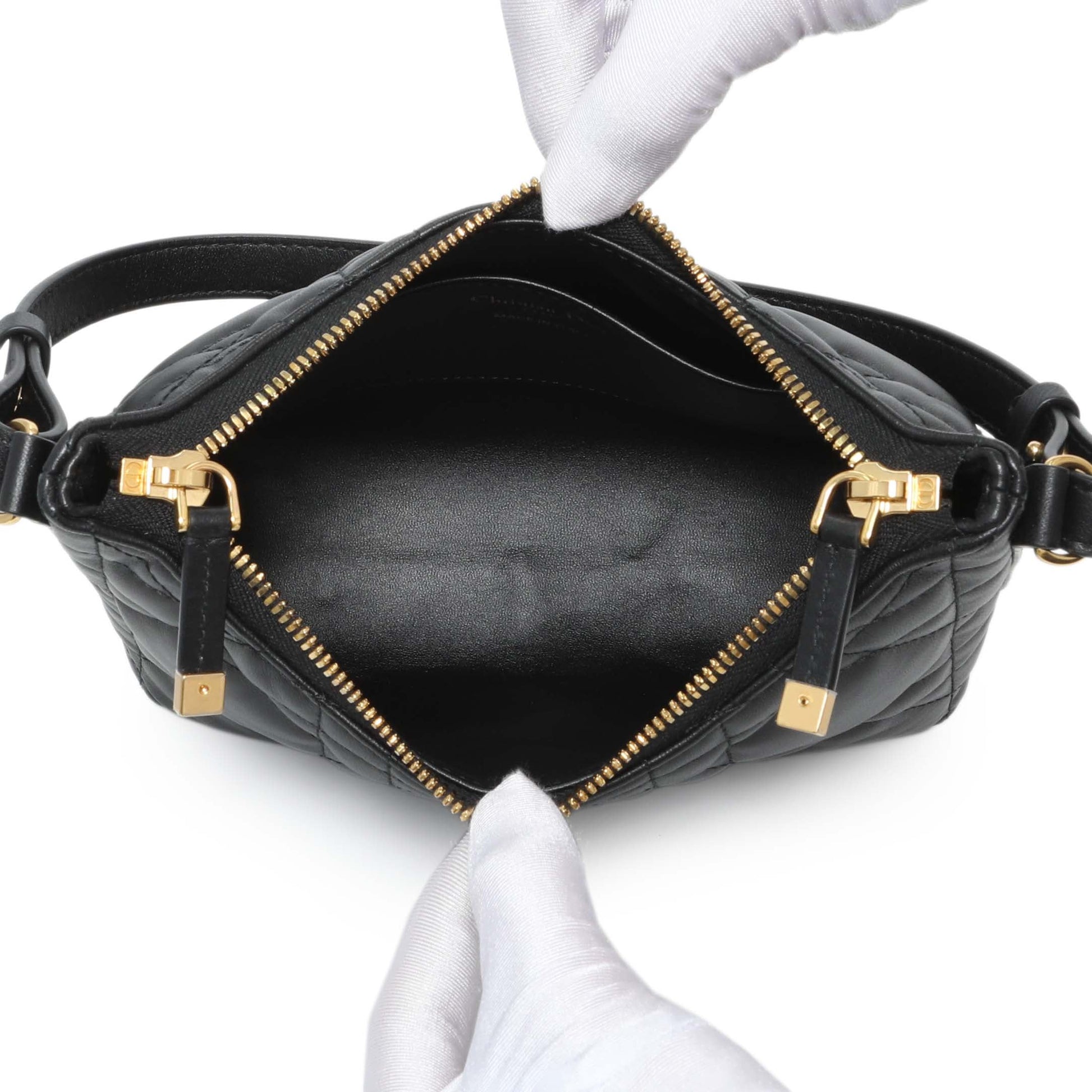Exclusive Christian Dior Black Miss Caro Diorling Mini Bag with Chain — Alternate View 8