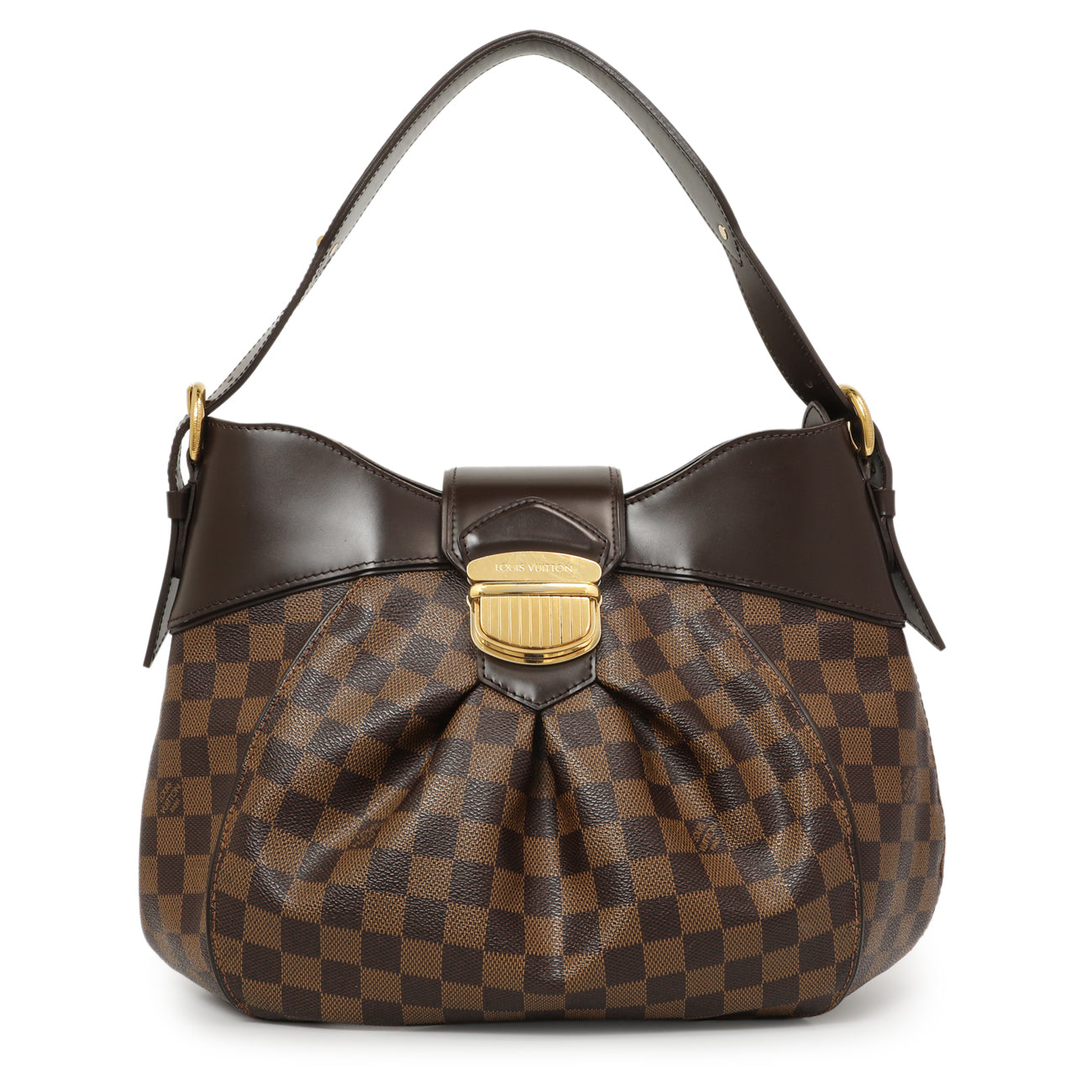 Exclusive Louis Vuitton Damier Ebene Sistina MM — Front View