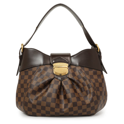 Exclusive Louis Vuitton Damier Ebene Sistina MM — Front View
