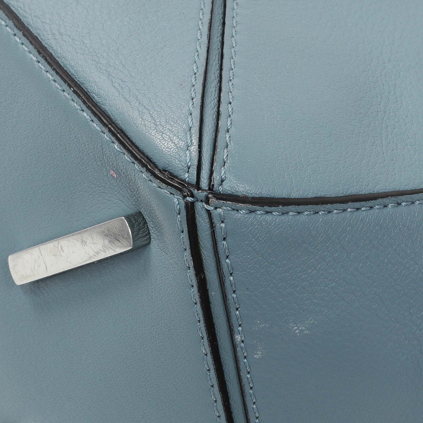 Exclusive Loewe Blue Calfskin Medium Puzzle Bag — Alternate View 7