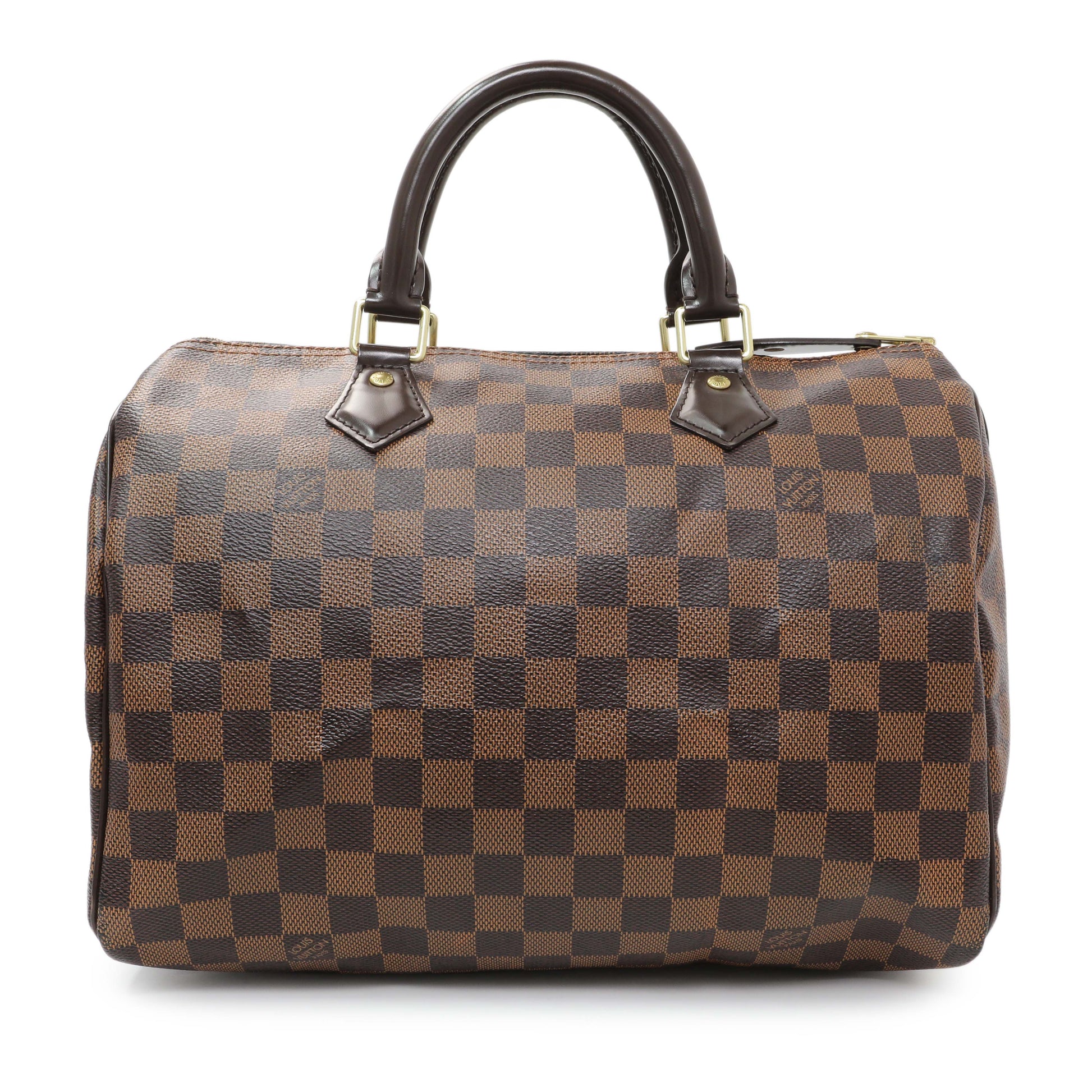 Exclusive Louis Vuitton Damier Ebene Speedy 30 — Front View