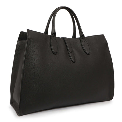 Exclusive Gucci Black Soft Calfskin Medium Jackie Top Handle Bag — Side View