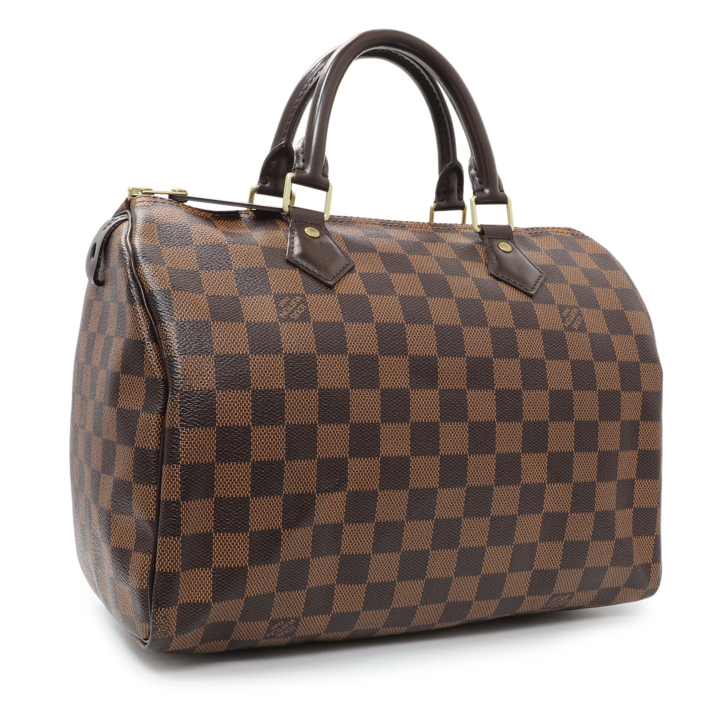 Exclusive Louis Vuitton Damier Ebene Speedy 30 — Side View