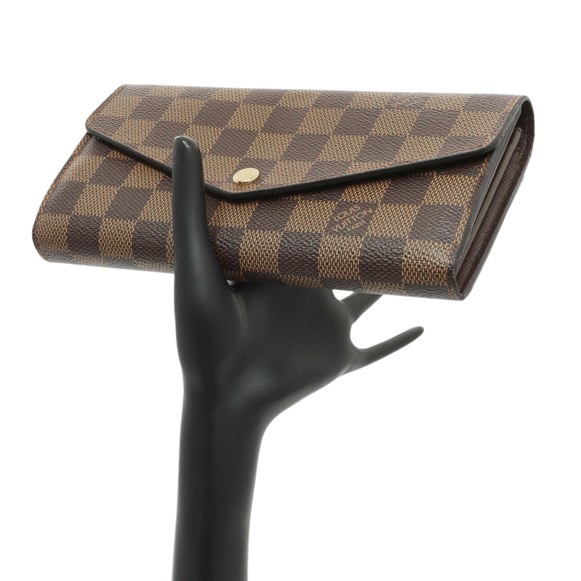 Exclusive Louis Vuitton Damier Ebene Sarah Wallet — Alternate View 12