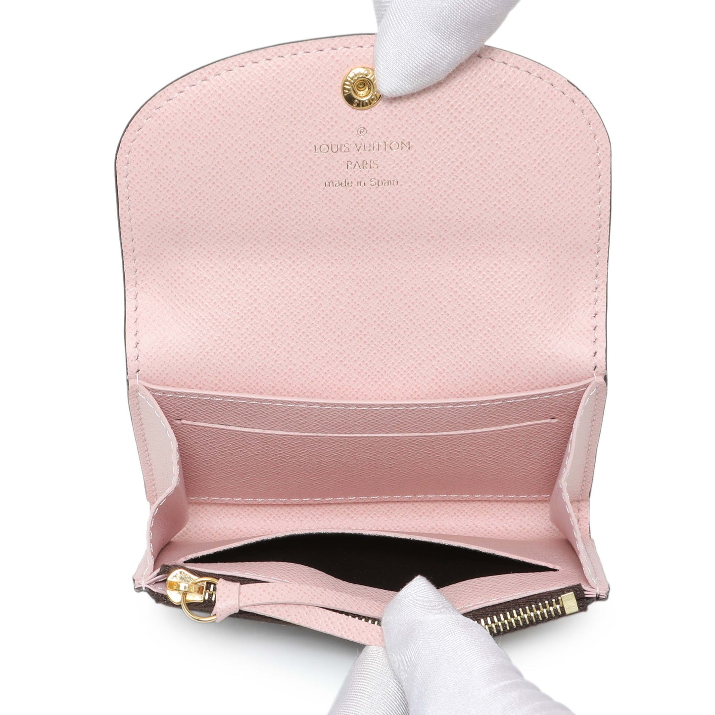 Exclusive Louis Vuitton Rose Ballerine Monogram Rosalie Coin Purse — Top View