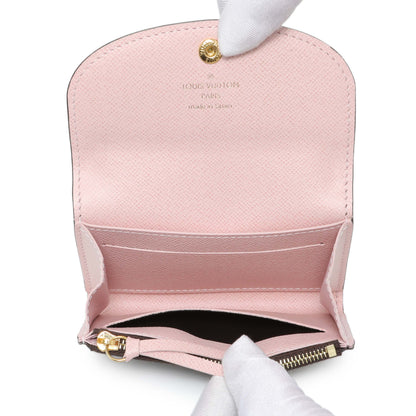 Exclusive Louis Vuitton Rose Ballerine Monogram Rosalie Coin Purse — Top View