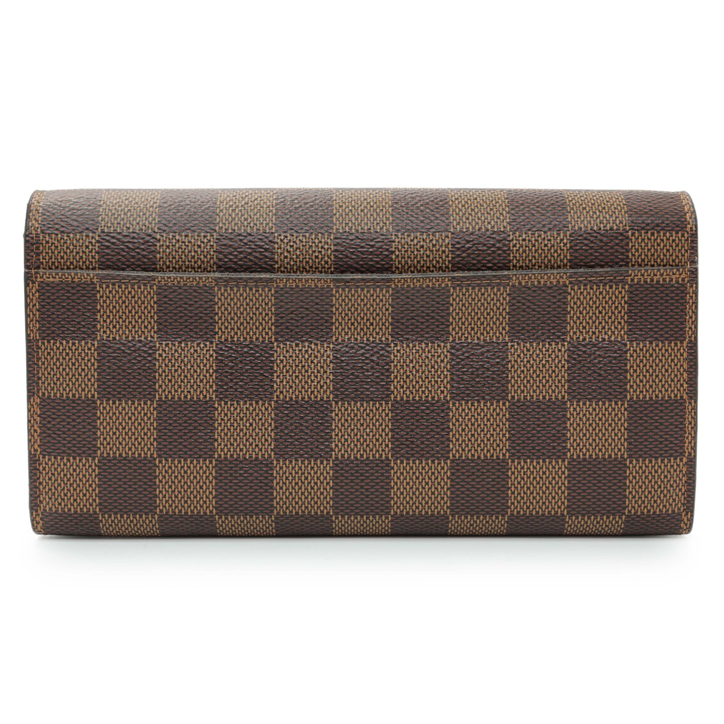 Exclusive Louis Vuitton Damier Ebene Sarah Wallet — Side View
