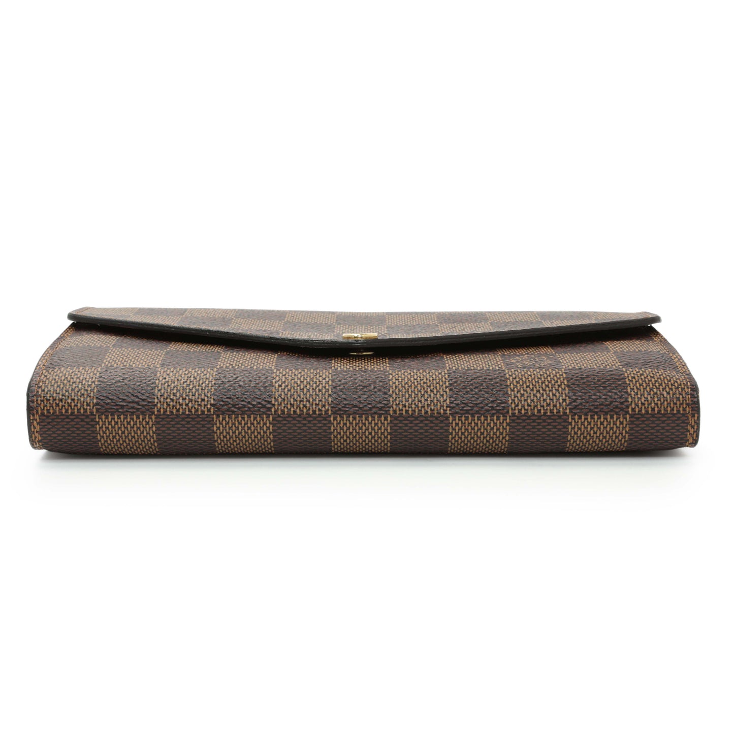Exclusive Louis Vuitton Damier Ebene Sarah Wallet — Back View