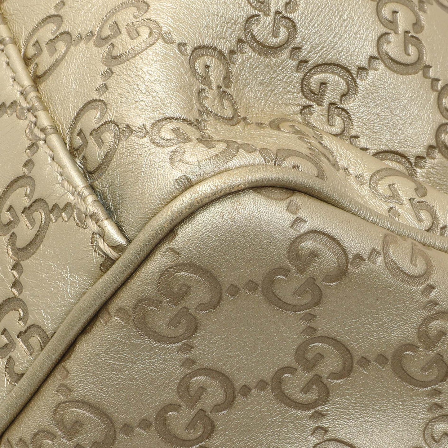 Exclusive Gucci Gold Guccissima Sukey Boston Bag — Alternate View 7