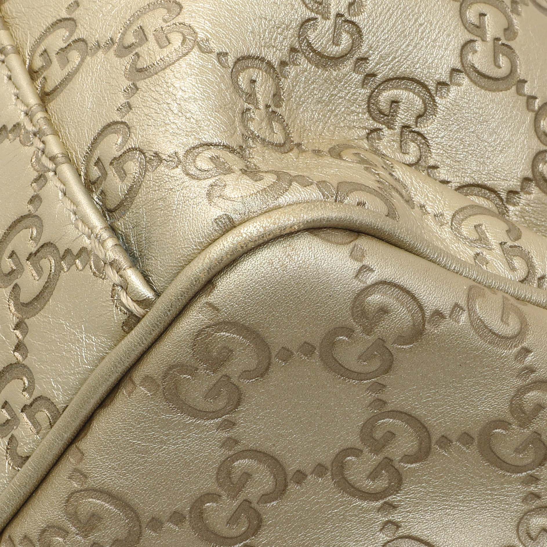 Exclusive Gucci Gold Guccissima Sukey Boston Bag — Alternate View 7