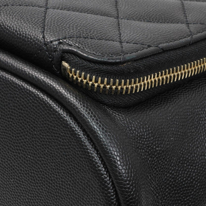 Exclusive Chanel Black Caviar Affinity Backpack — Detail View