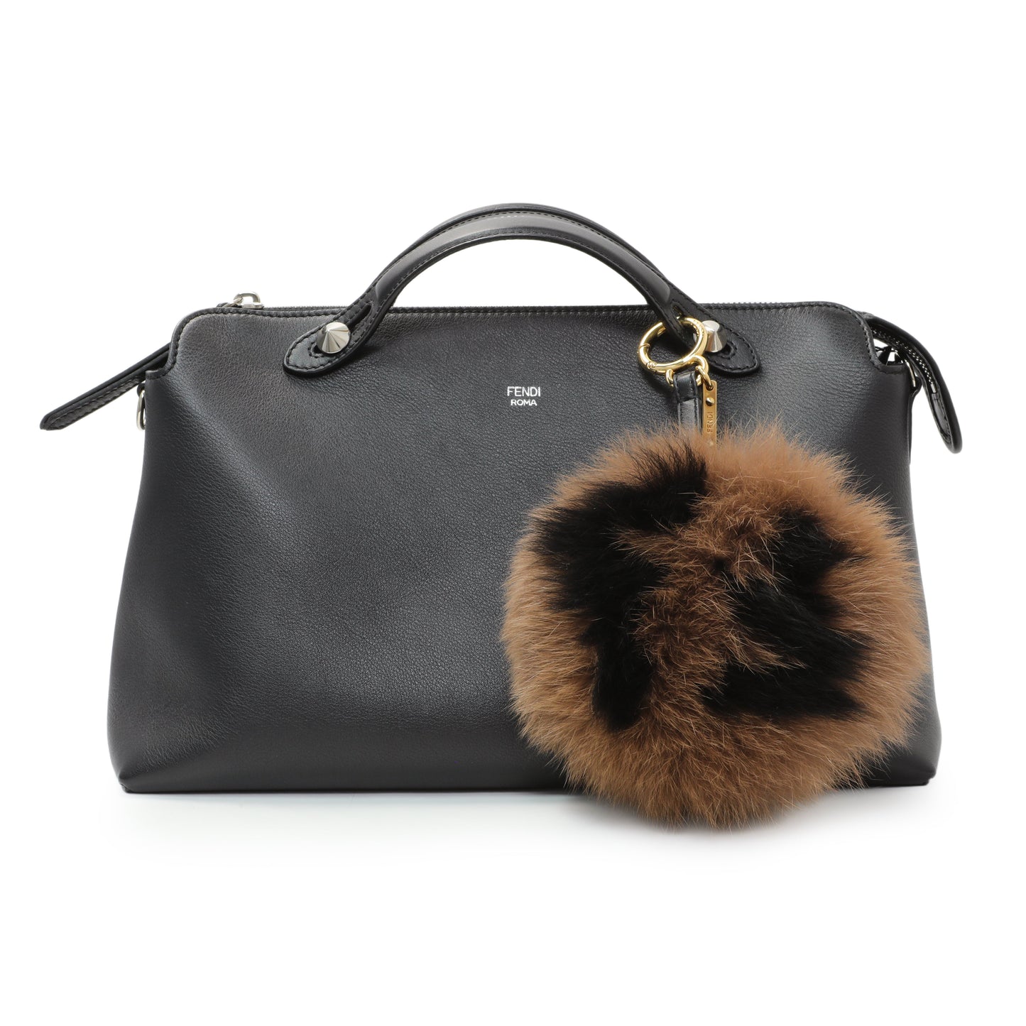 Exclusive Fendi Fox Fur Pompom Charm — Top View