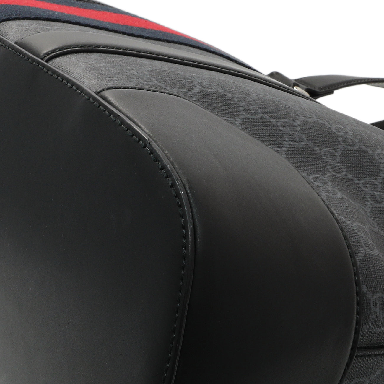 Exclusive Gucci Black GG Supreme Monogram Web Tote — Alternate View 7