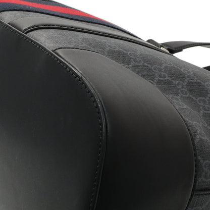 Exclusive Gucci Black GG Supreme Monogram Web Tote — Alternate View 7