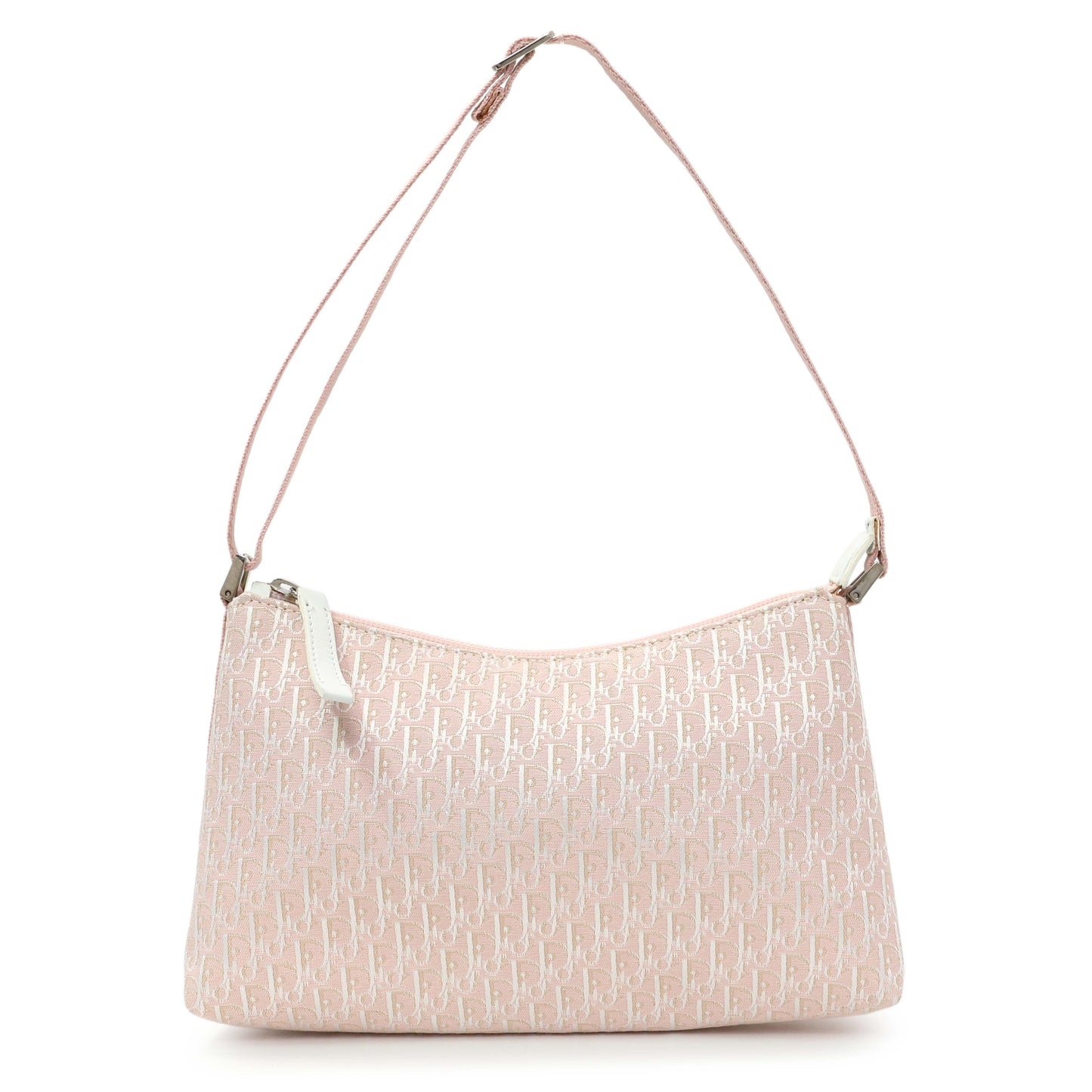 Exclusive Christian Dior Pink Monogram Shoulder Bag Pochette — Front View