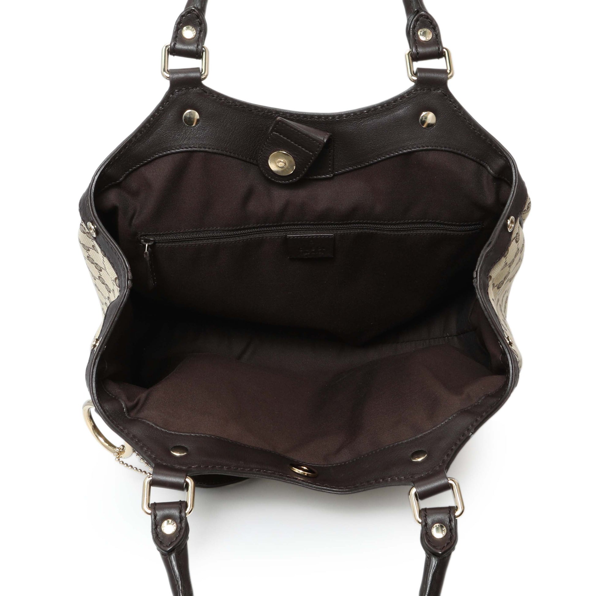 Exclusive Gucci Brown Monogram Medium Sukey — Alternate View 8