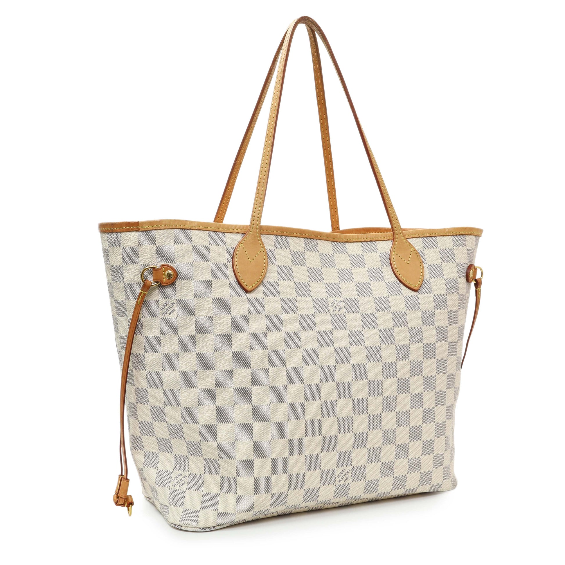 Exclusive Louis Vuitton Damier Azur Neverfull MM — Side View