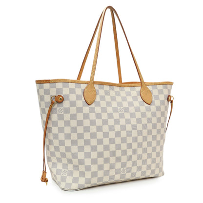 Exclusive Louis Vuitton Damier Azur Neverfull MM — Side View