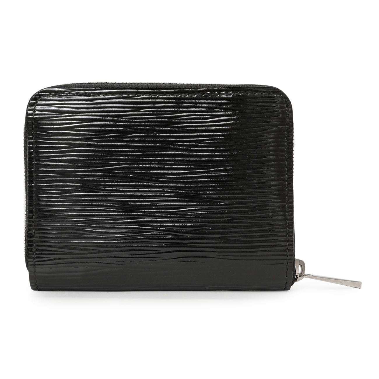 Exclusive Louis Vuitton Black Electric Epi Zippy Coin Purse — Front View