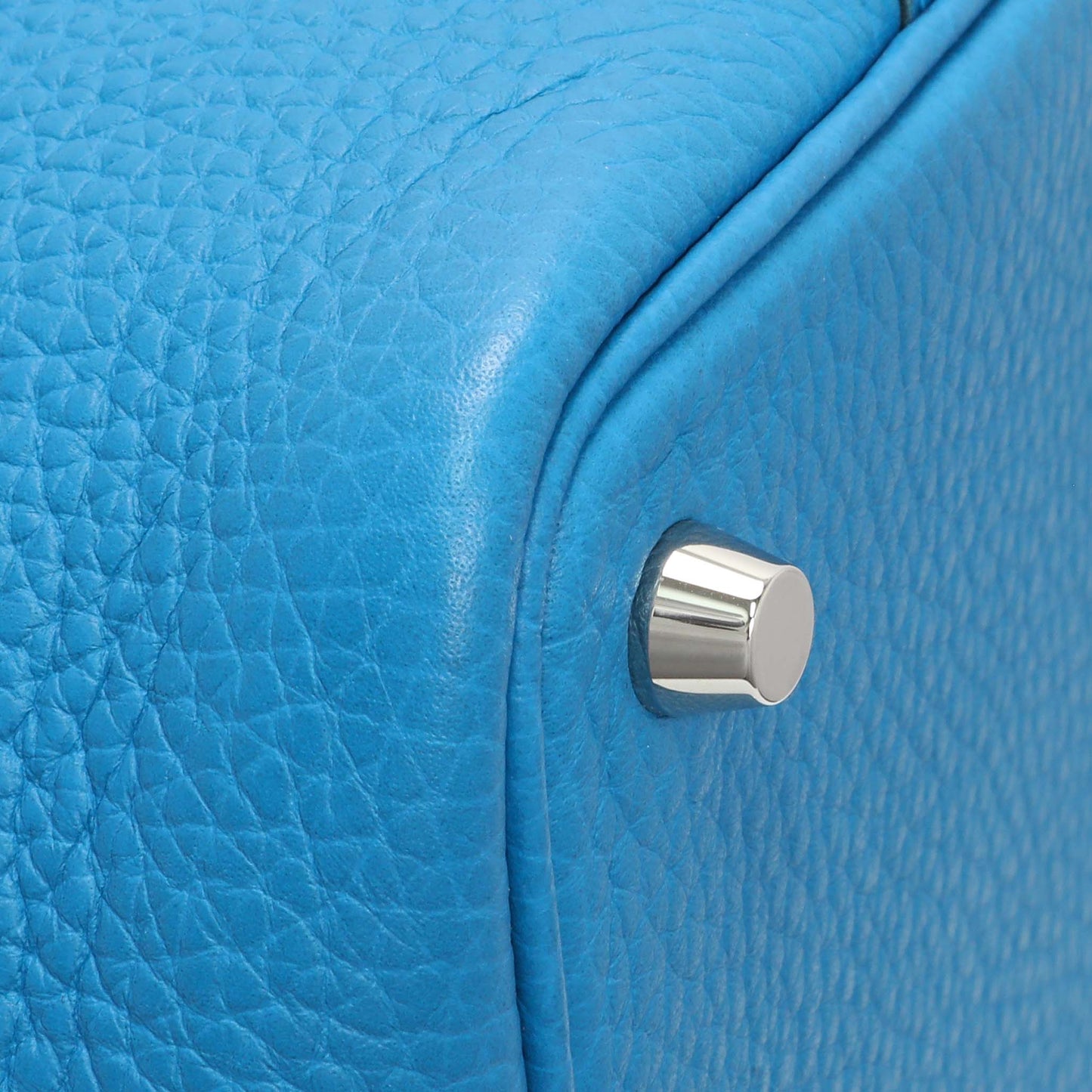 Exclusive Hermes Bleu Zanzibar Clemence Picotin Lock 18 PM — Lifestyle View