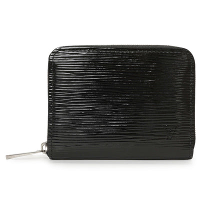 Exclusive Louis Vuitton Black Electric Epi Zippy Coin Purse — Side View