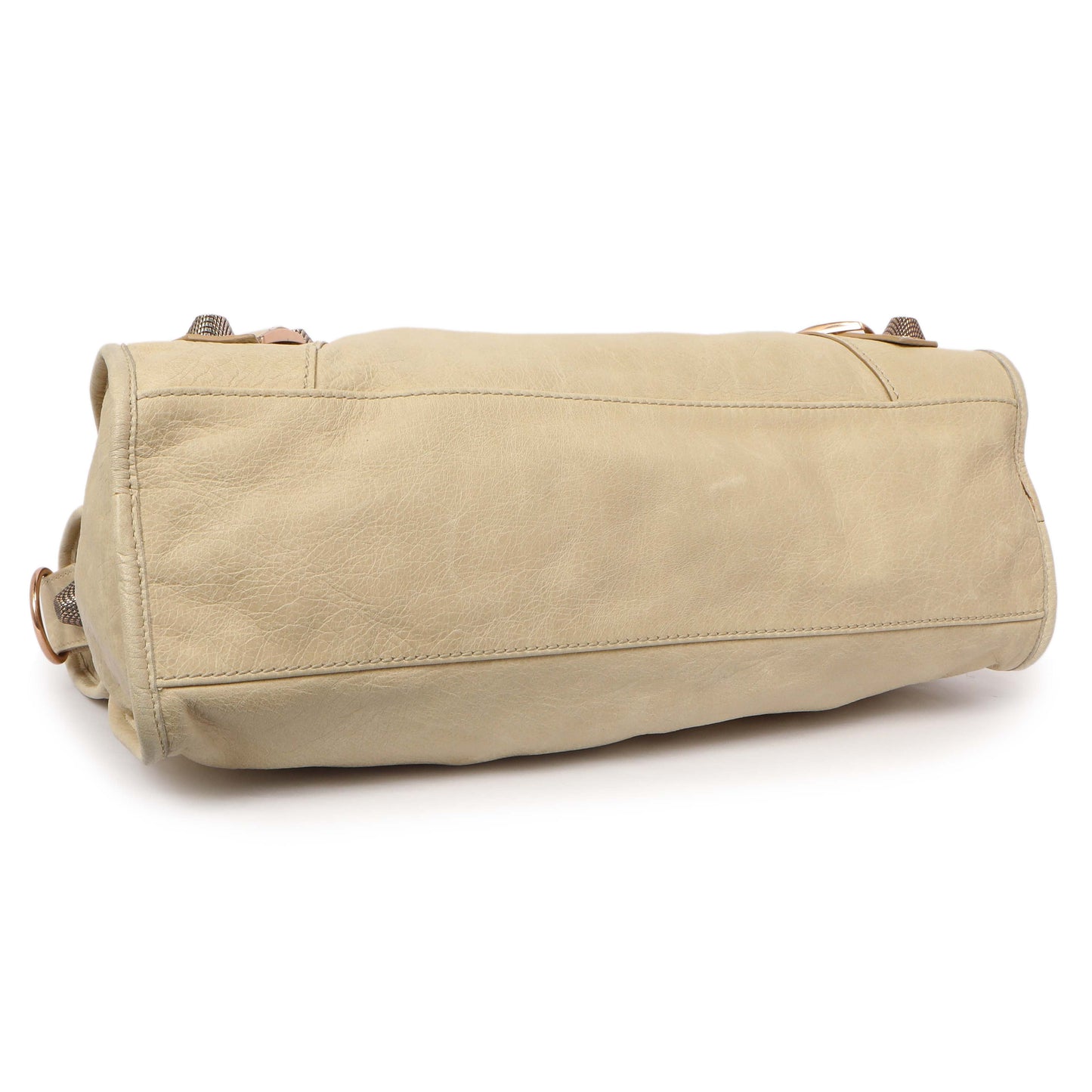 Exclusive Balenciaga Beige Lambskin Giant 21 City — Back View