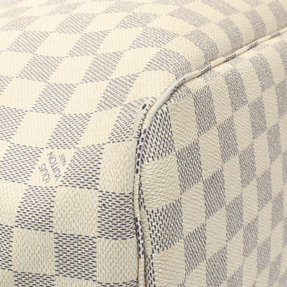 Exclusive Louis Vuitton Damier Azur Neverfull MM — Top View