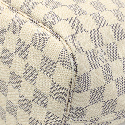 Exclusive Louis Vuitton Damier Azur Neverfull MM — Detail View