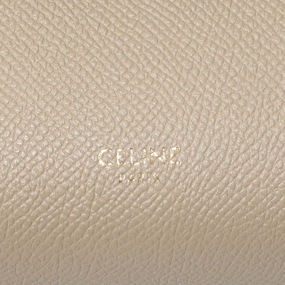 Exclusive Celine Beige Grained Calfskin Nano Belt Bag — Detail View