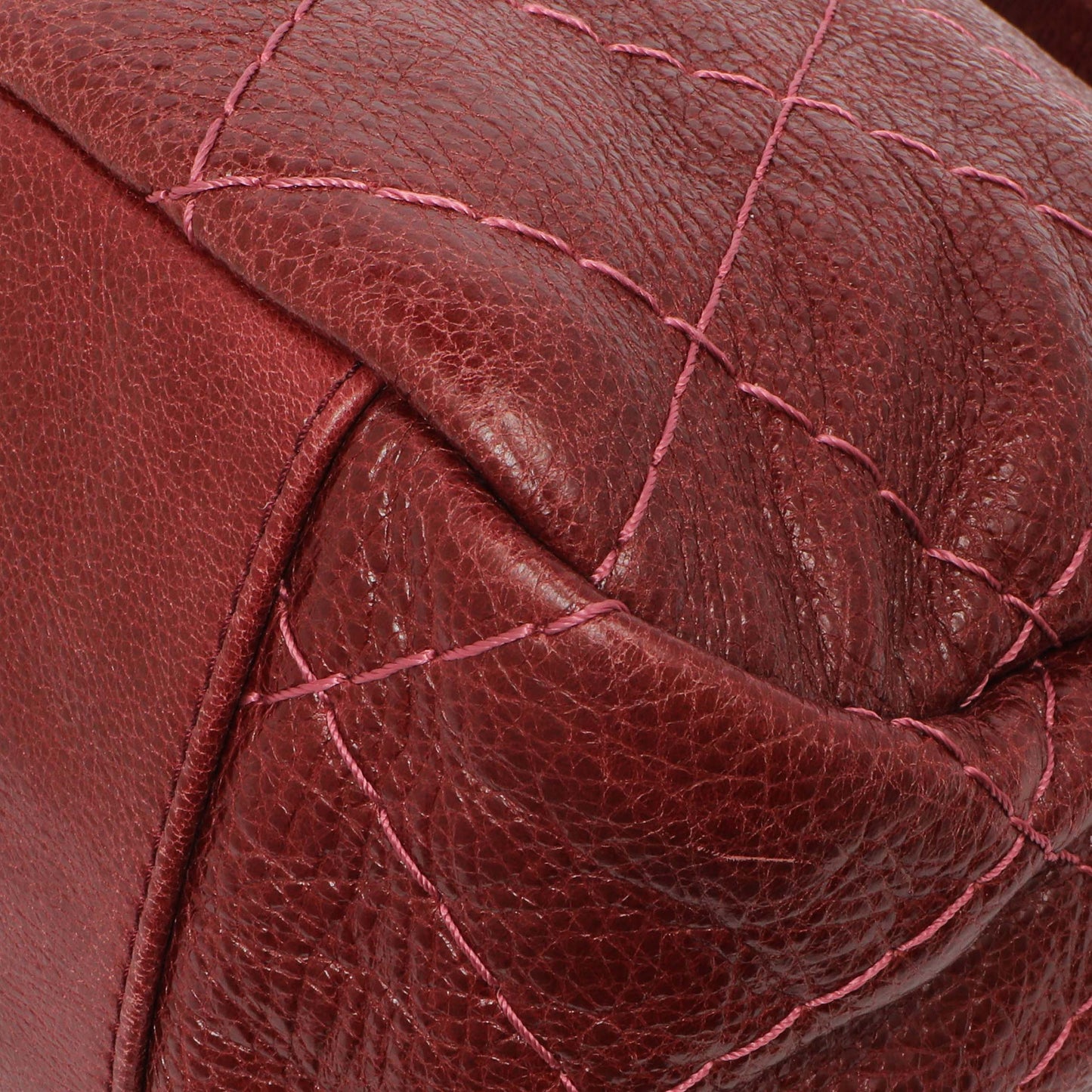 Exclusive Chanel Burgundy Glazed Calfskin On The Road Flap — Alternate View 7